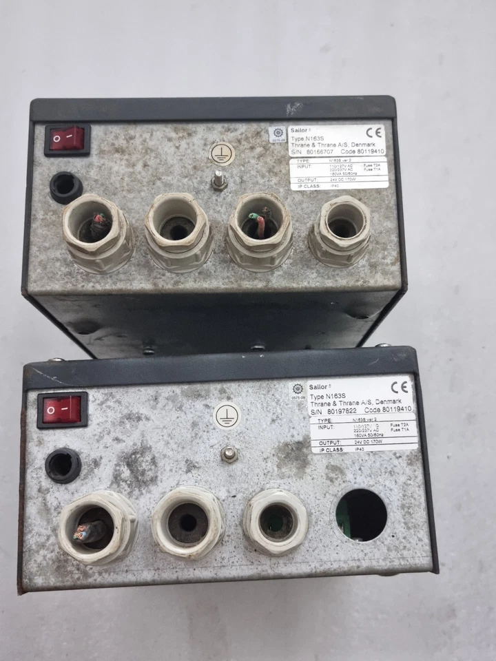 Sailor N163S Power Supply 110/220 Vac Output : 24Vdc Ip40 N163S